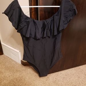 Ruffle Top One Piece Swimsuit